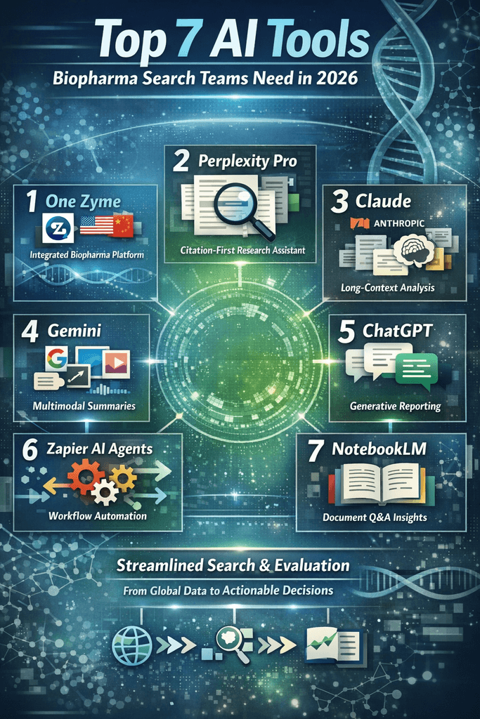 Top 7 AI tools biopharma search teams need in 2026